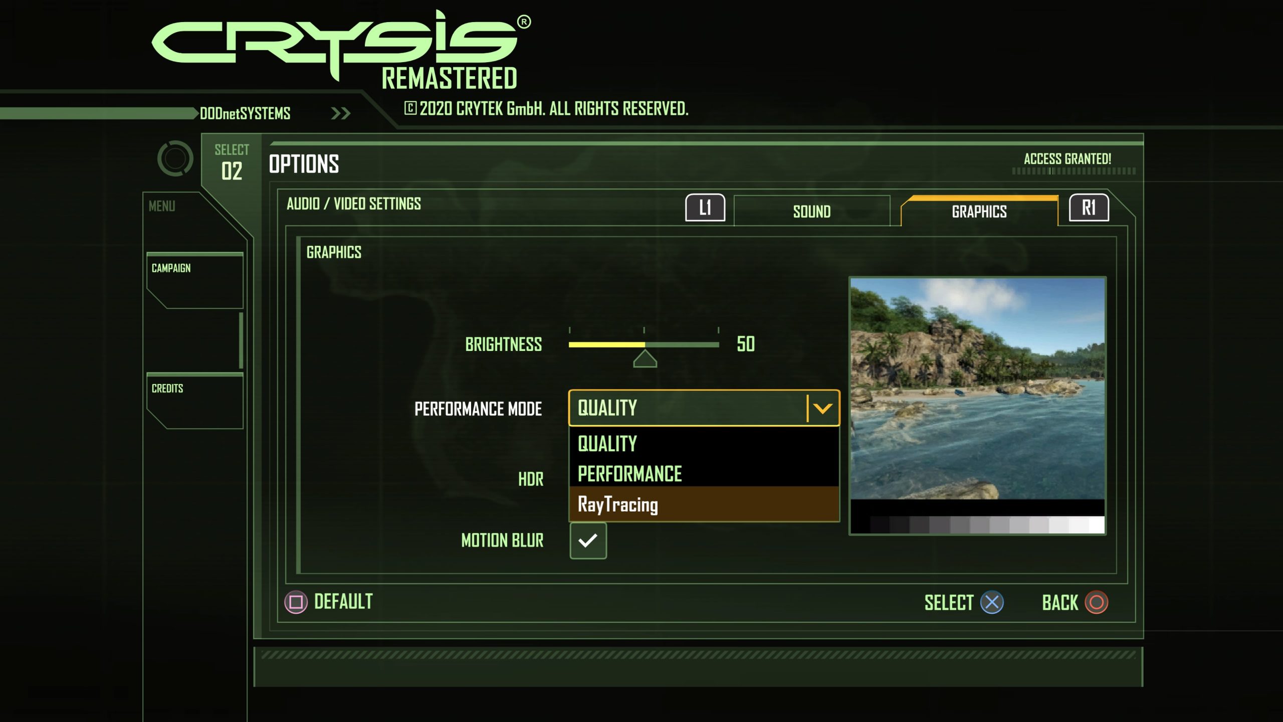 Crysis Remastered graphics
