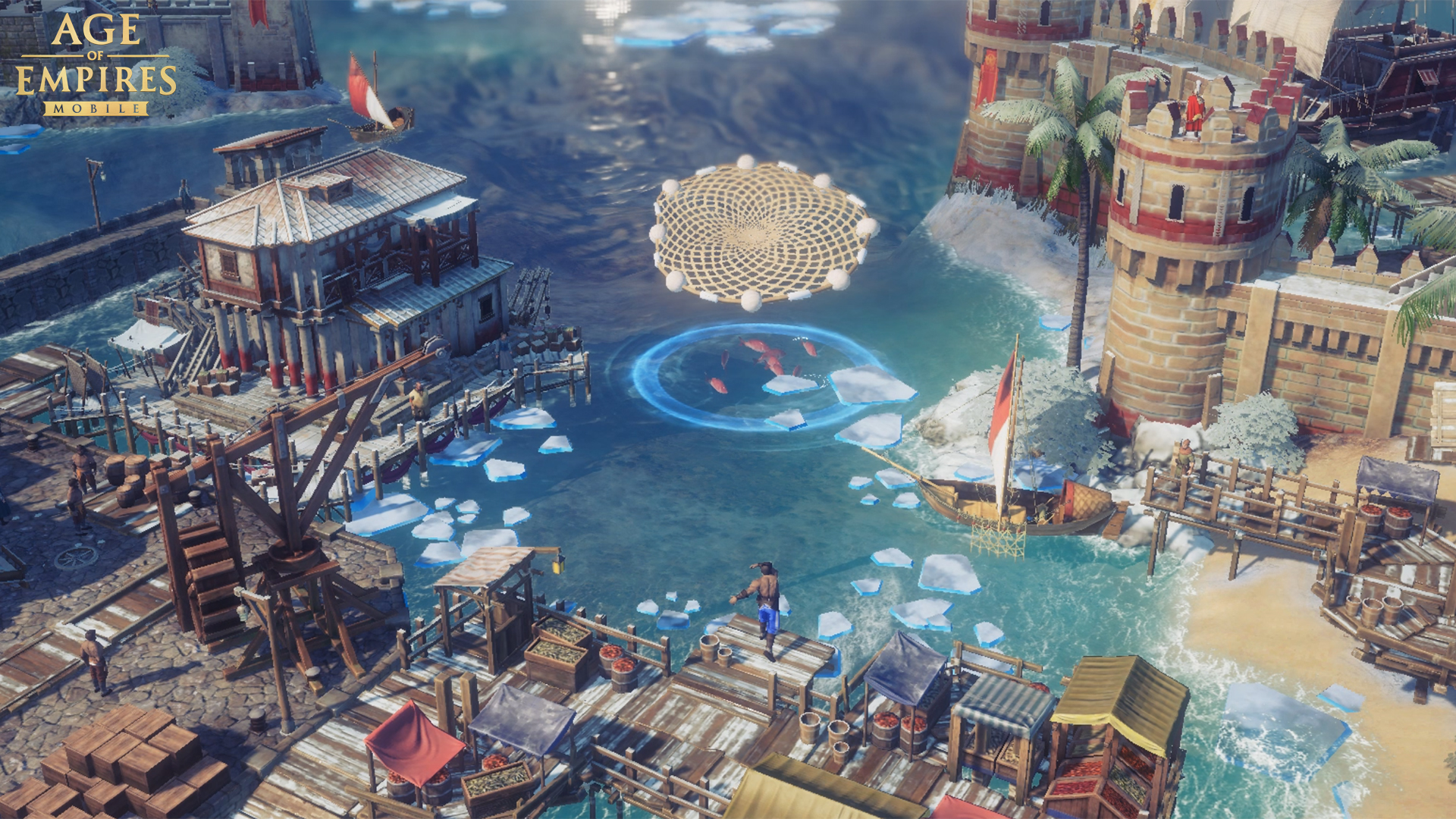 Vissen in AoE Mobile