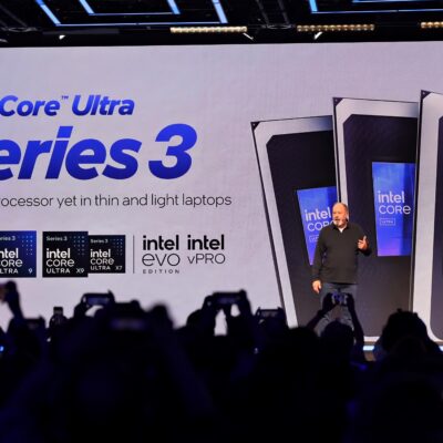 Intel Core Ultra Processoren door Jim Johnson op CES 2026