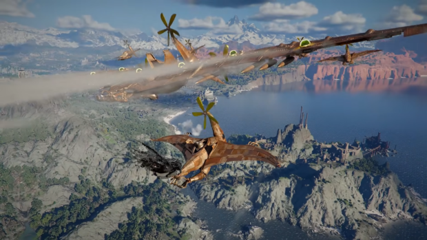 Crimson Desert sky combat