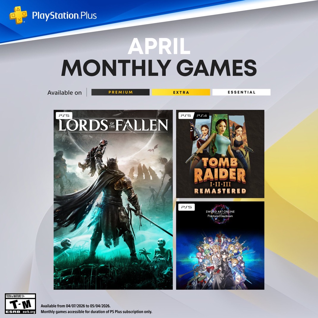 PlayStation Plus april update