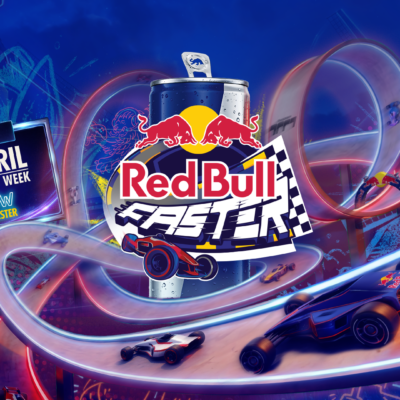 Red Bull Faster 2026 banner for Trackmania competition