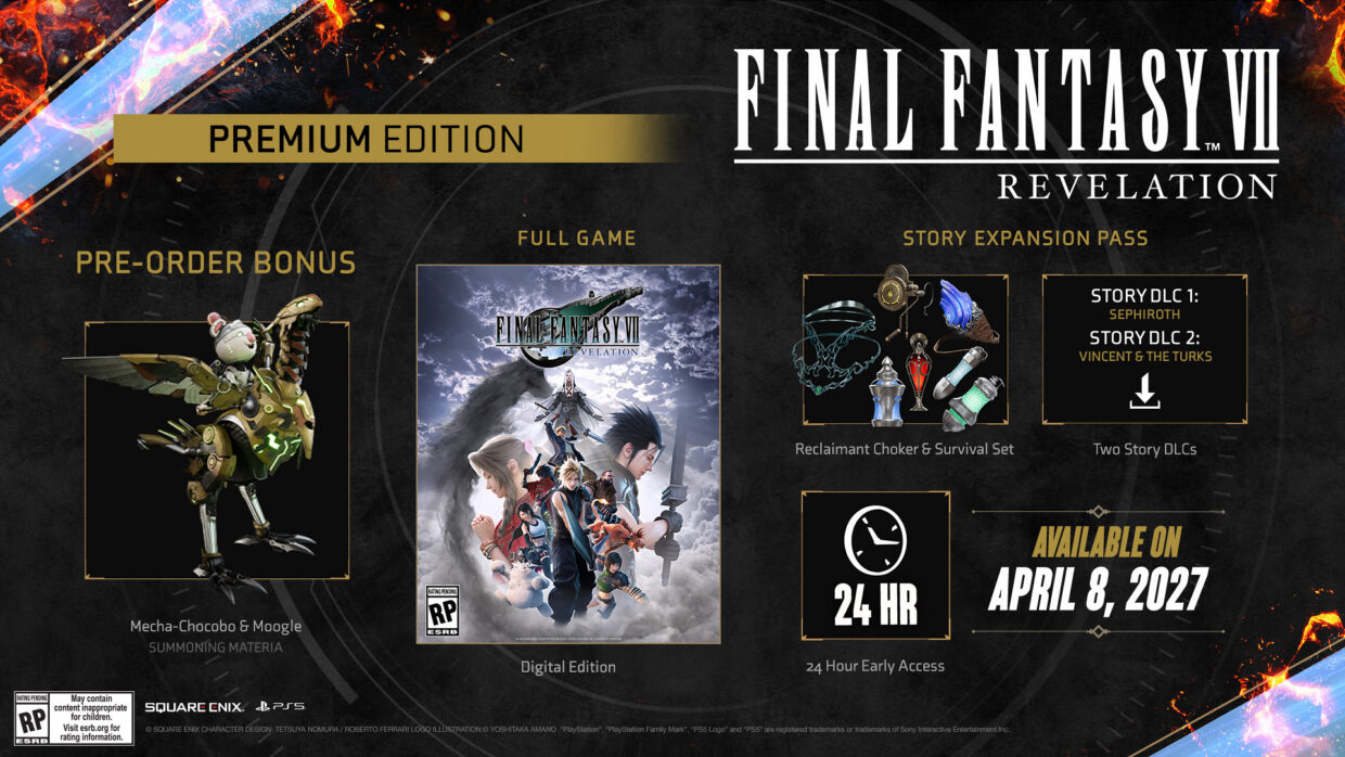 Final Fantasy 7: Revelation door Square Enix