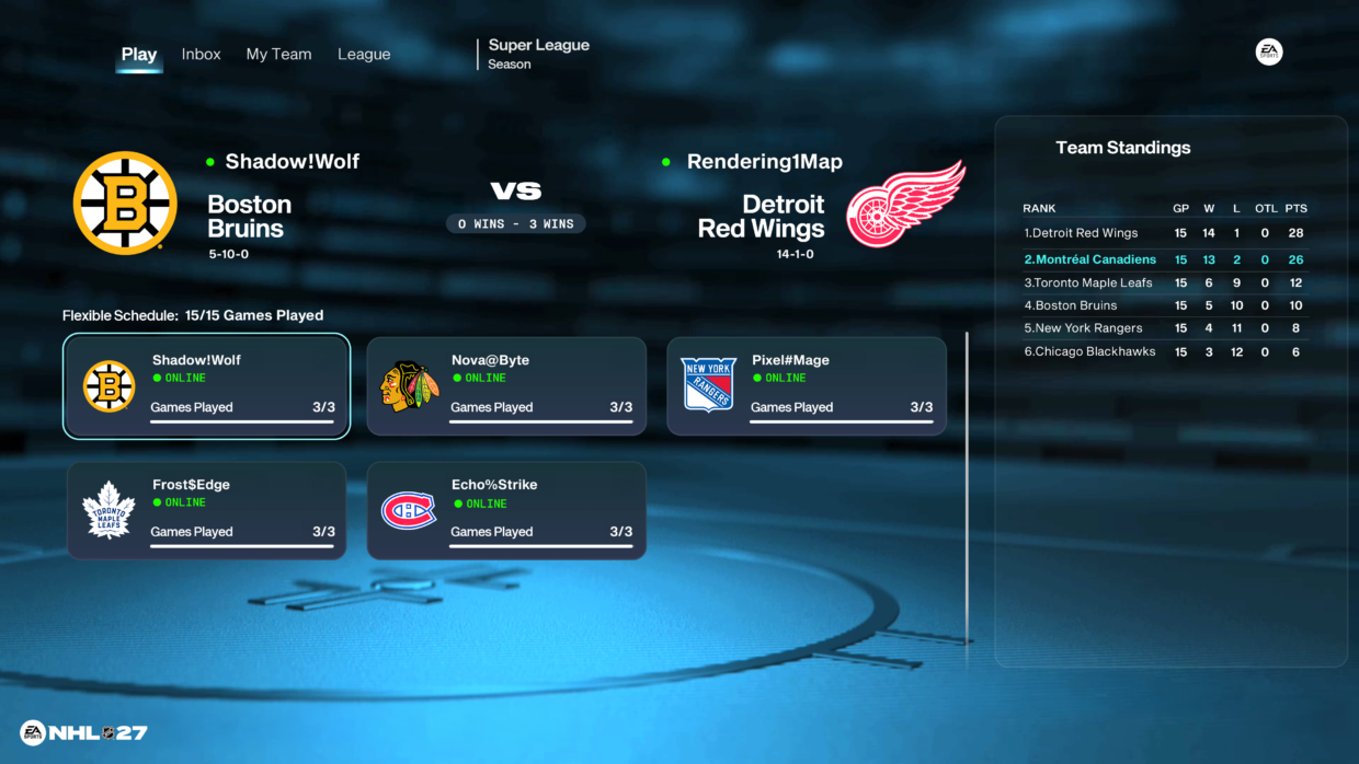 NHL 27 door EA