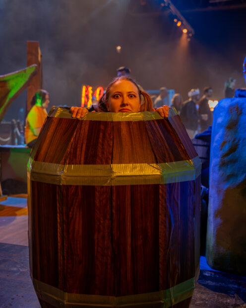 Ana in a barrel