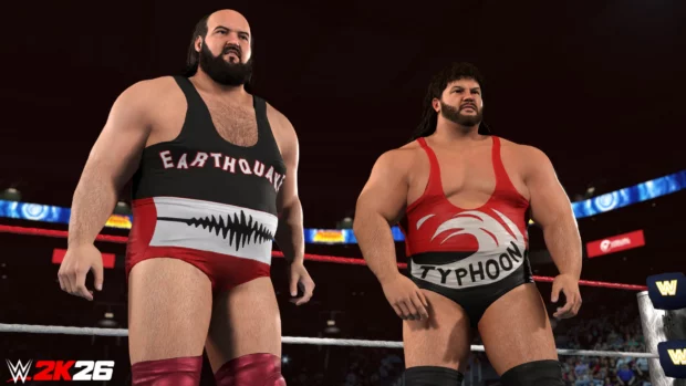 Earthquake en Typhoon van The Natural Disasters in WWE 2K26